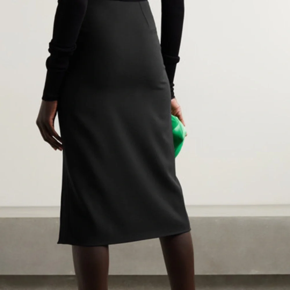 Mugler Black Wool Cut-Out skirt Size FR40